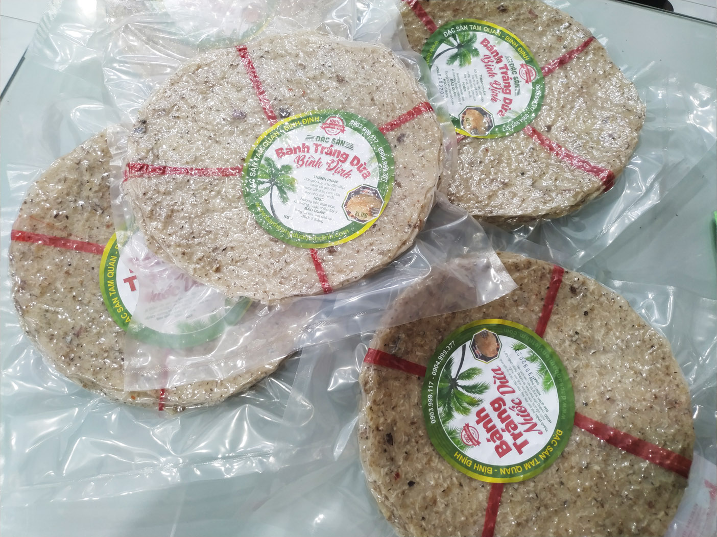 Bánh tráng nước cốt dừa Bình Định 