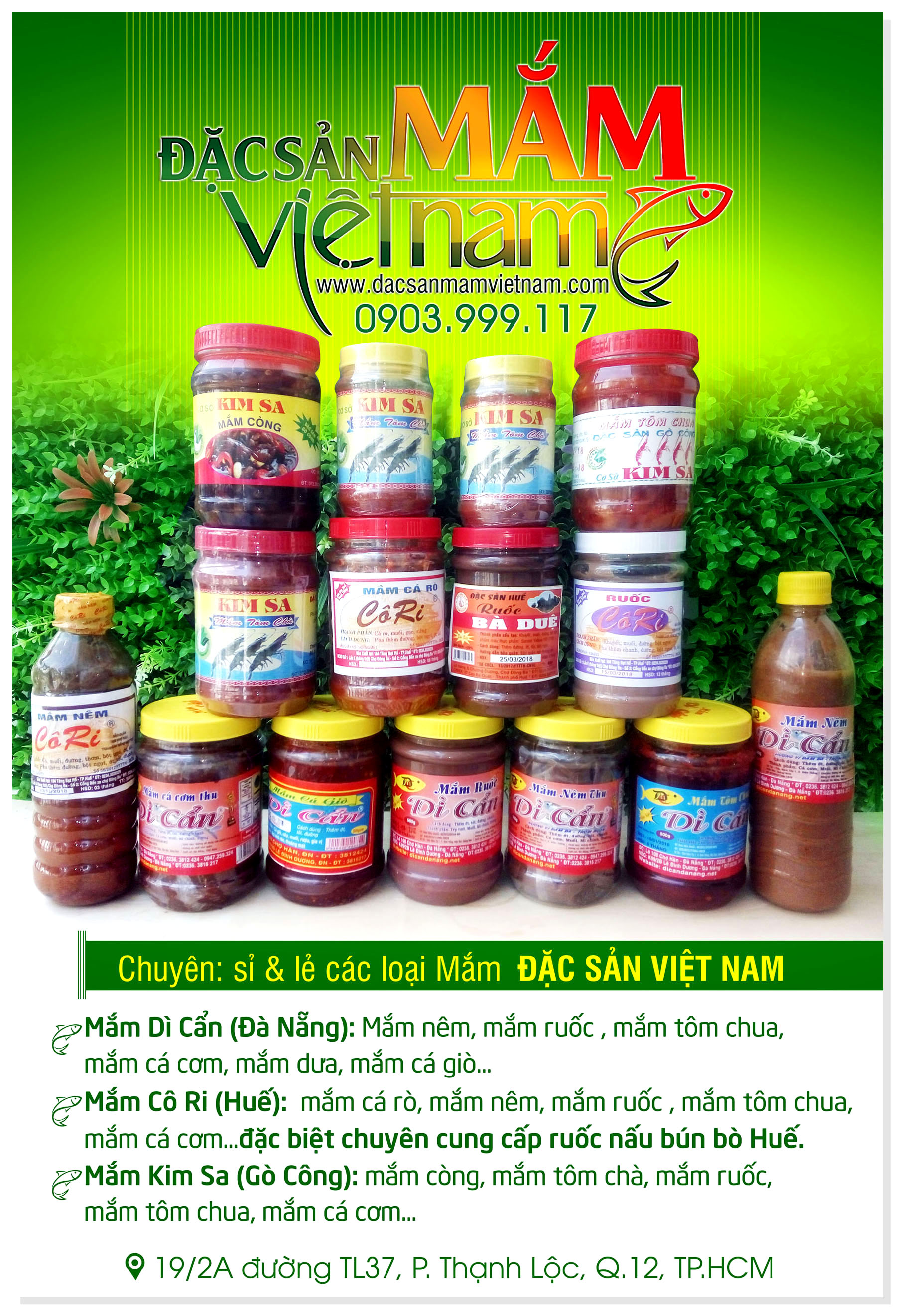 Poster đặc sản mắm Việt Nam
